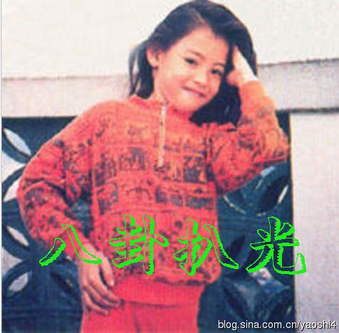 张柏芝小时候好漂亮照片(张柏芝童年照)