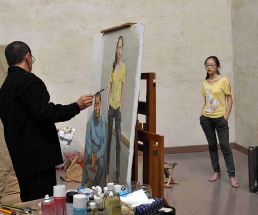 陈丹青女儿陈夜谭照片(陈丹青 儿子)