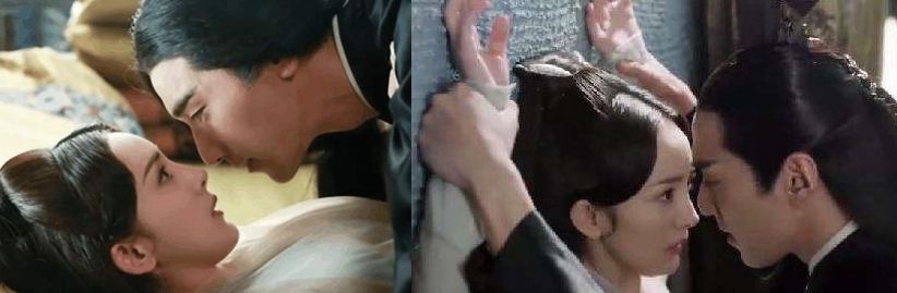 盘点男女明星剧中大胆舌吻片段