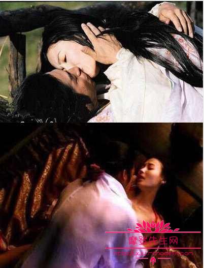 张柏芝和真田广之激情戏剧照 张柏芝和真田广之激情戏剧照