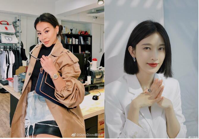 蔡诗芸和张俪长相对比图