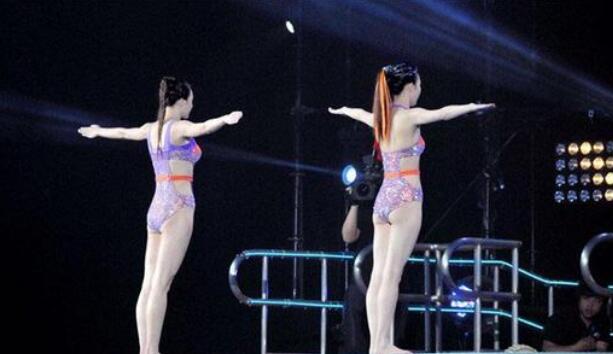 弦子跳水凸点露卫生巾真的吗