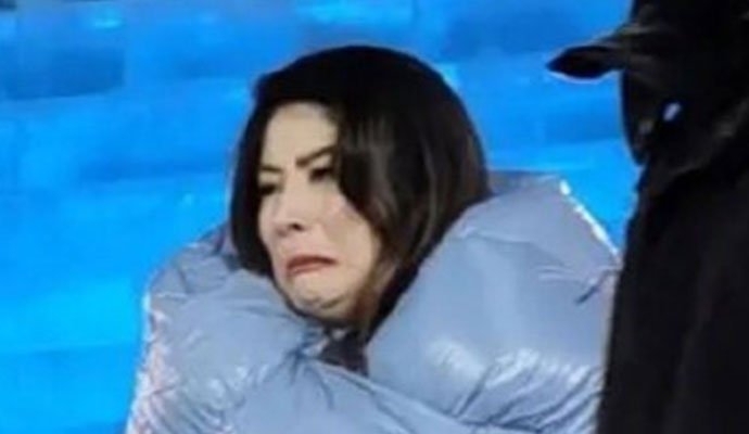 陈慧琳被冻到表情失控成汪峰同款