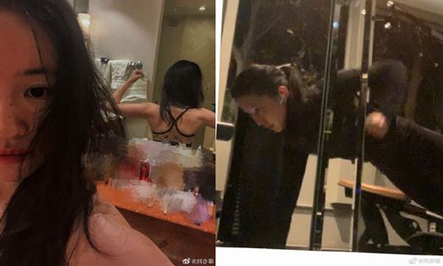 刘亦菲单手做平板支撑(刘亦菲晒平板支撑图)