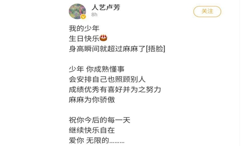 胡军妻子晒儿子近照(胡军儿子小时候照片)