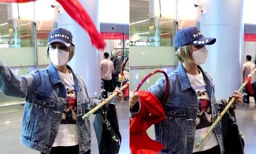 宁静在机场被粉丝送哪吒套装是怎么回事