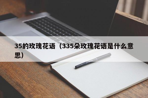 35的玫瑰花语(335朵玫瑰花语是什么意思)